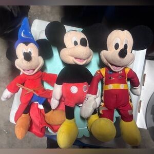 Mickey Mouse Plush Trio
